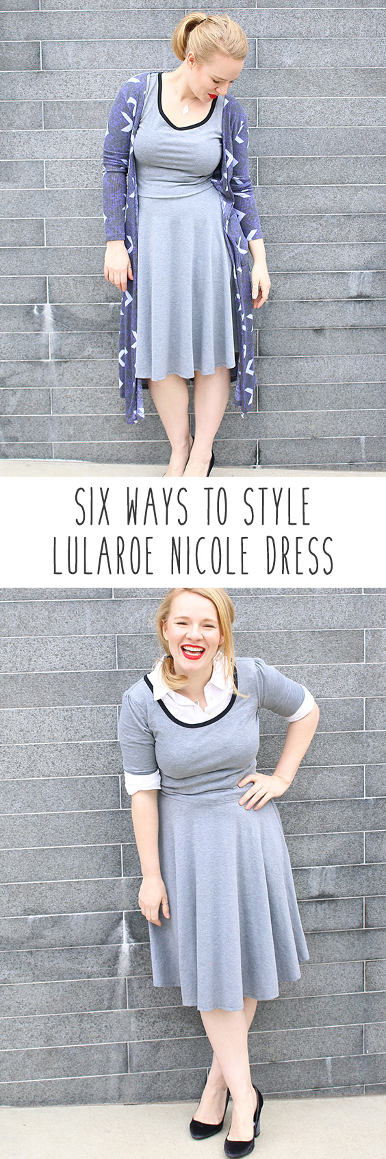 LuLaRoe Nicole Dress (Sz Medium) New with Tags: Mutli-color