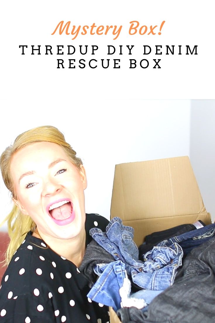 ThredUP Rescue DIY Denim Haul & Unboxing Video