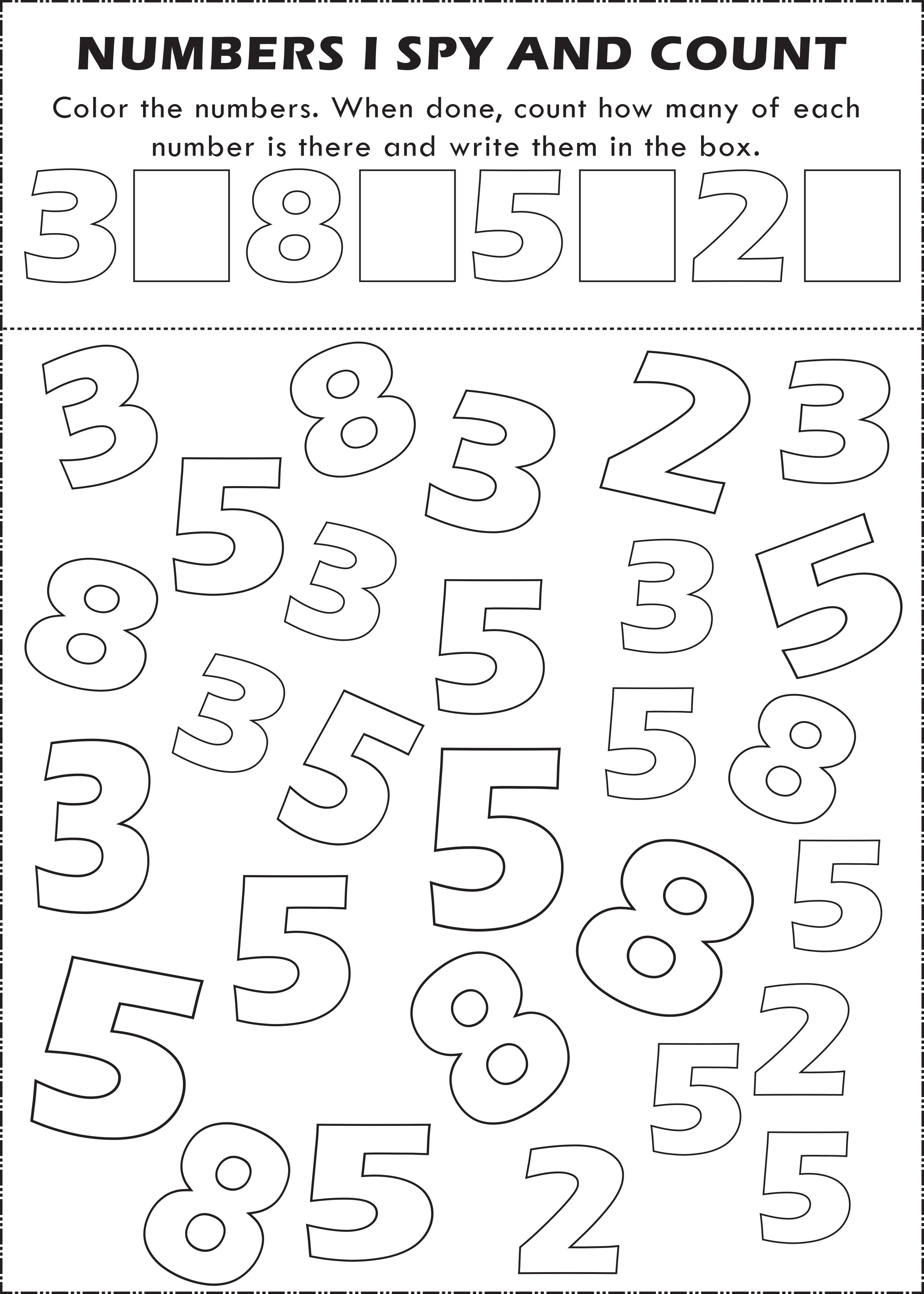 Free Printable Number Worksheets Printable Blank World