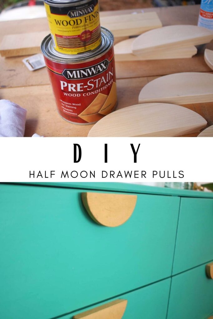 DIY Half Moon Wood Drawer Pulls Easy & Inexpensive!