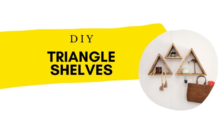 DIY Triangle Shelf with Hooks